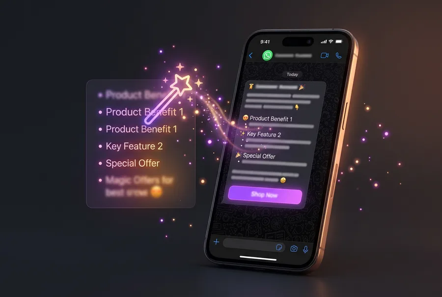 AI tulis template WhatsApp