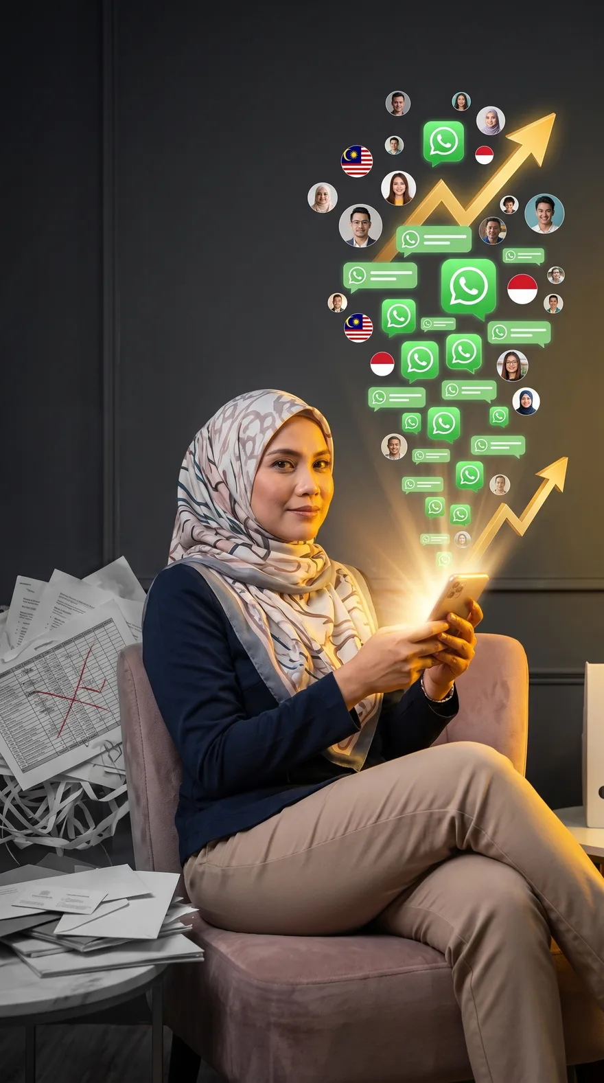 Owner bisnes tukar database WhatsApp jadi sales dengan MudahBlast
